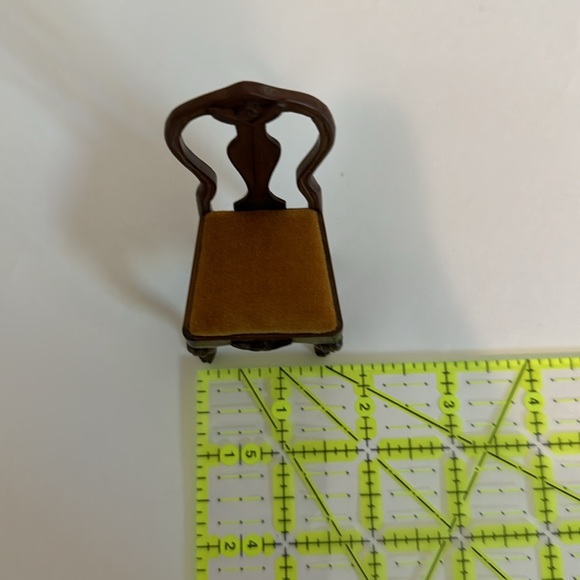 Vintage wooden and upholstered chair - Picture 3 of 4